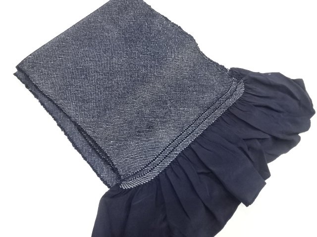 JAPANESE KIMONO FOR MEN / HEKO OBI / ALL SHIBORI